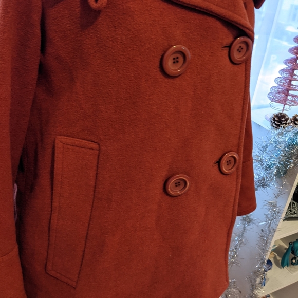 Trapeze shape wool coat - Picture 3 of 5